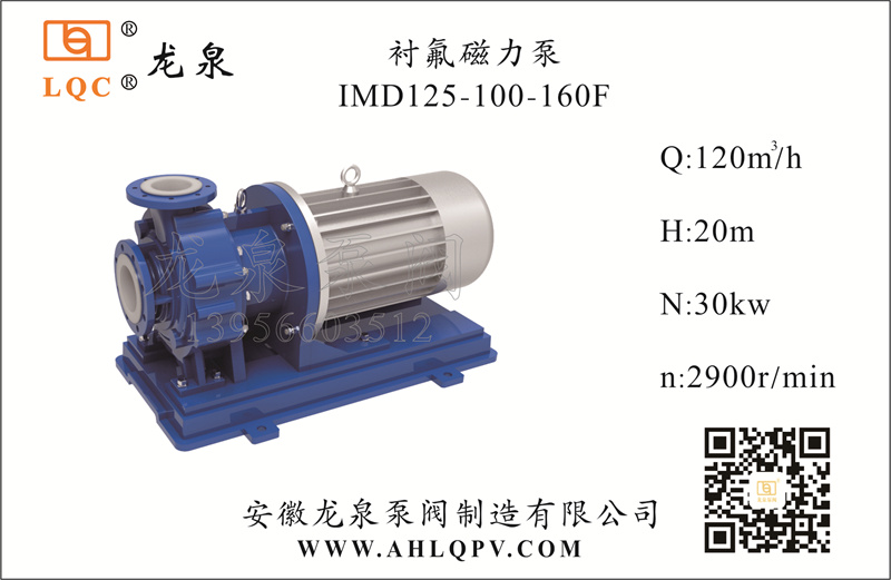 衬氟磁力泵IMD125-100-160F
